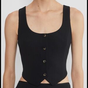 Aritzia Wilfred Rocco Vest - Black
